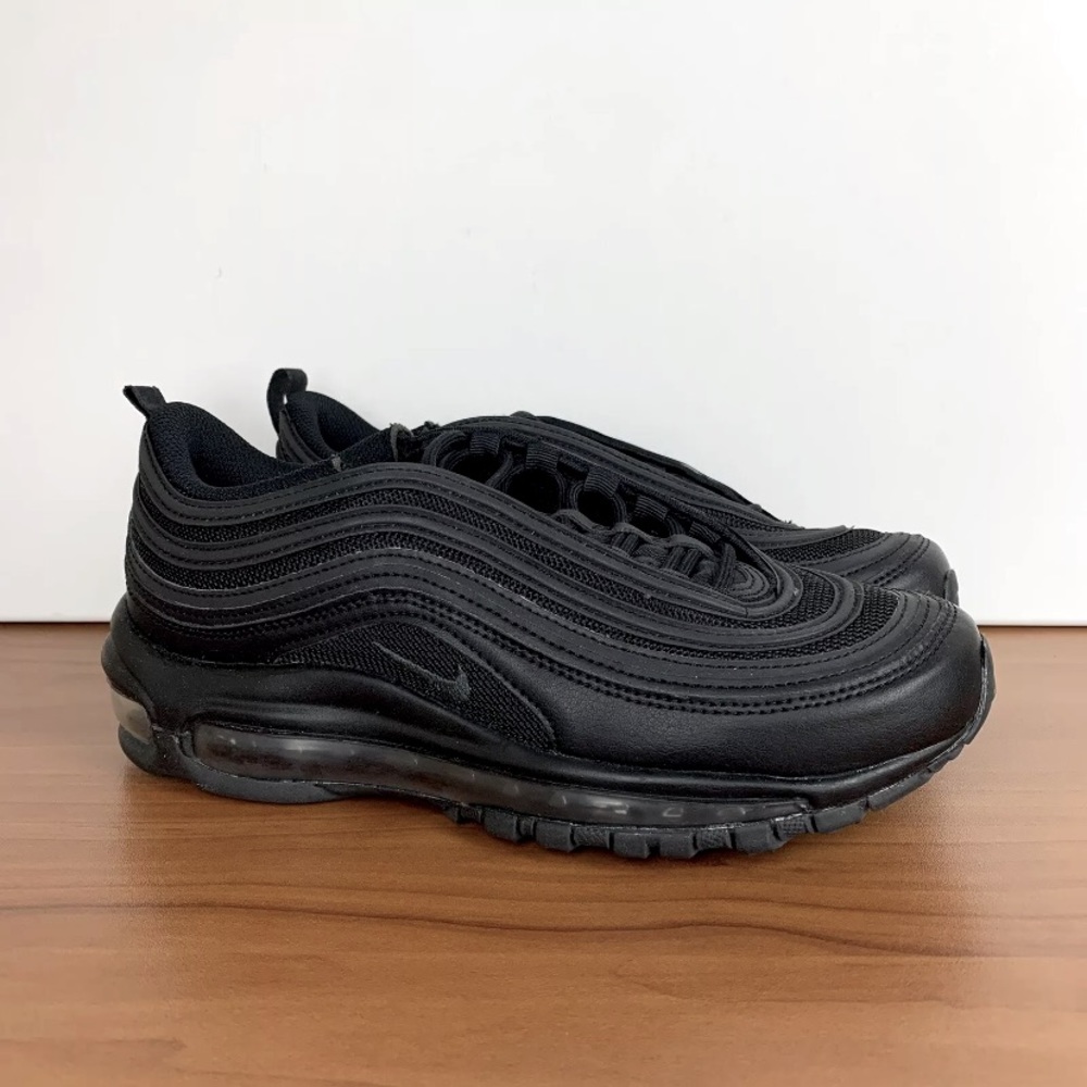 NIKE AIR MAX 97 Sneakers Triple Black Anthracite Women's Size 8